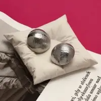 Серьги клипсы для ушей QF &laquo;Тренд. Объёмный круг&raquo;, цвет серебро