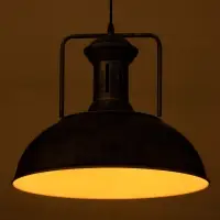 Светильник подвесной BayerLux William, 1&times;40 Вт, Е27, чёрно-серебристый, 40&times;40&times;35-100 см