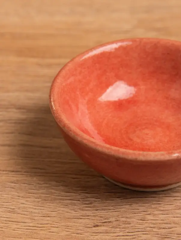 Соусник, 4.5×4.5×2 см, керамика, красный