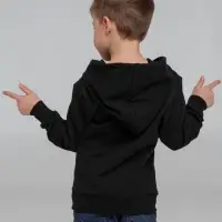 Толстовка с капюшоном детская Kirenga Kids, черная, 12 лет