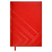Ежедневник недатир А5 160л ESCALADA,тв обл кожзам с пор, бл тис,ляс, бл 70г/м2, крас Ежедневник недатир А5 160л ESCALADA,тв обл кожзам с пор, бл тис,ляс, бл 70г/м2, крас