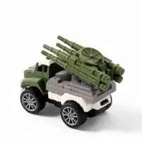 Брелок на кольце &laquo;Военный автомобиль с ракетной установкой&raquo; колёса крутятся 8&times;3.8&times;5.2 см