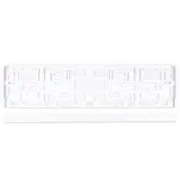 Рамка под номерной знак (белая) AVS RN-14