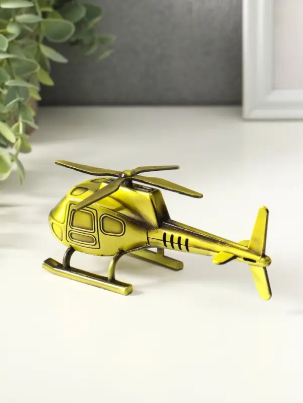 Сувенир металл "Вертолёт" 15,3х9,5х5,8 см