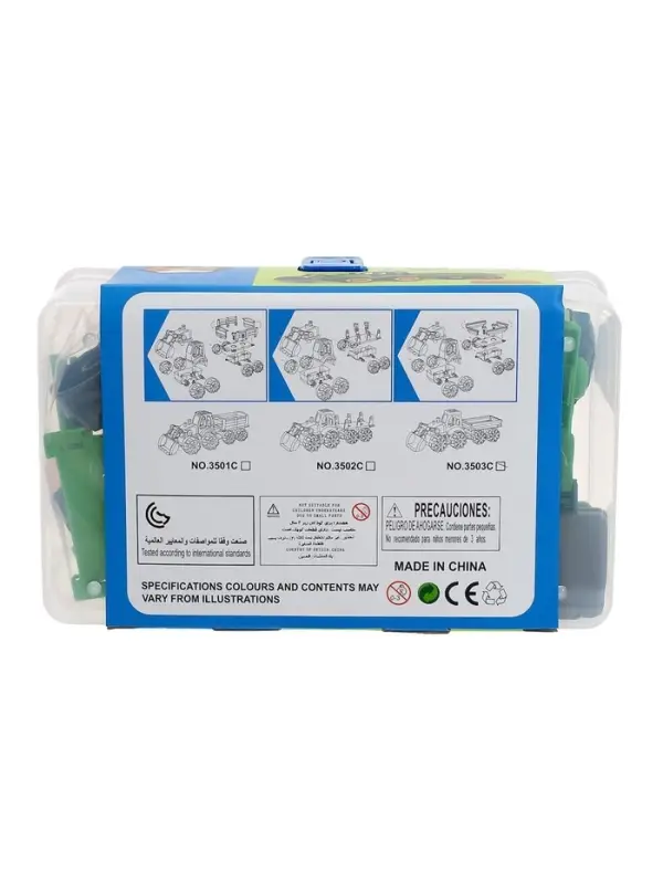 Конструктор винтовой &laquo;Трактор&raquo;, с электрическим шуруповёртом, отвёрткой и насадками