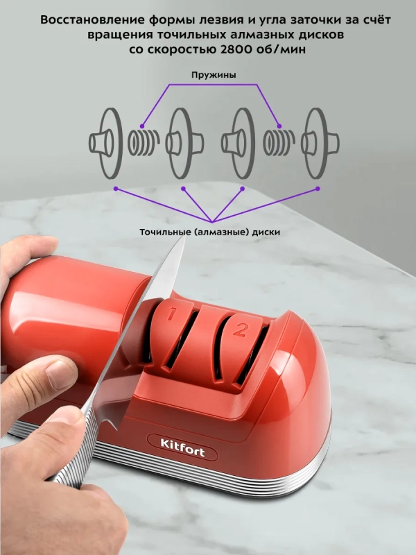 Ножеточка электроточилка для ножей КТ-4069 - 40 Вт Ножеточка электроточилка для ножей КТ-4069 - 40 Вт