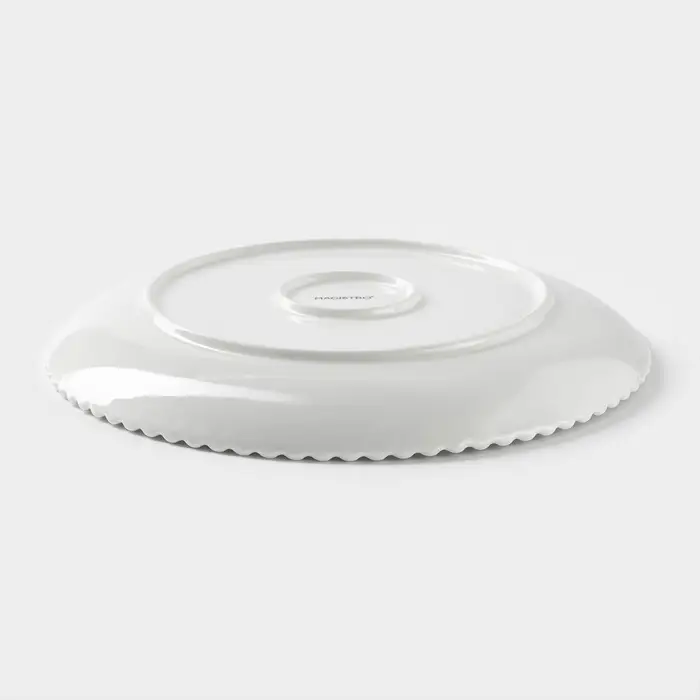 Тарелка Magistro &laquo;Лакомка&raquo;, d=25 см, фарфор, белая