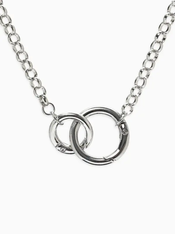Кулон &laquo;Цепь&raquo;, бесконечное сплетение, цвет серебро, L=45 см