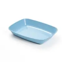 Туалет округлый, 33.5&times;25&times;6 см, без сетки, голубой