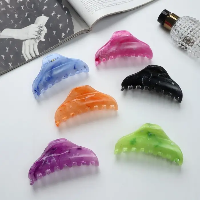 Крабик для волос «Юния», классика, 10 см, МИКС Крабик для волос «Юния», классика, 10 см, МИКС