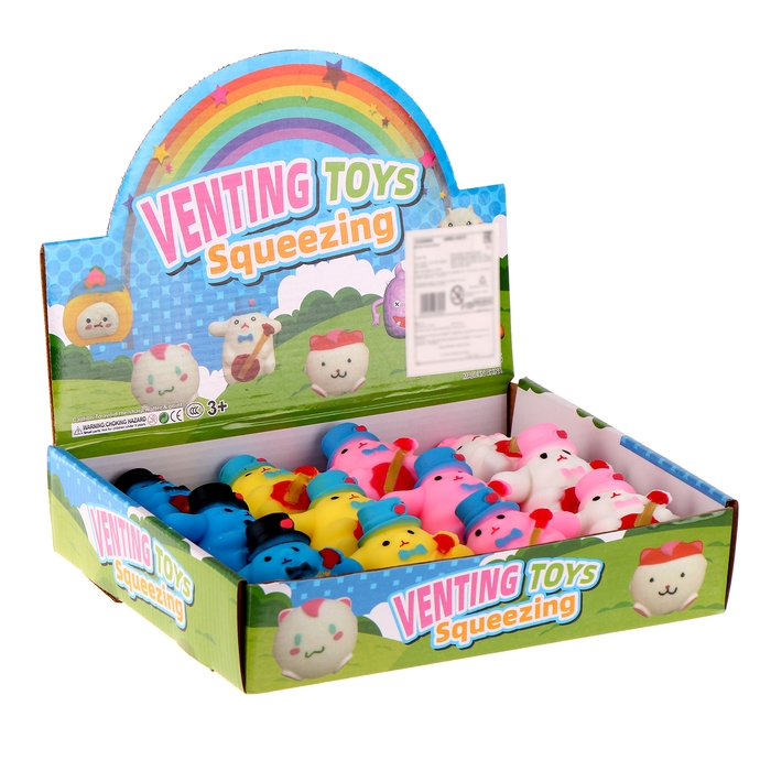 Мялка «Заяц в шляпе», цвета МИКС