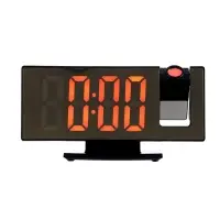 Часы-будильник электронные настольные с проекцией, USB, 18.4&times;7.5 см, красная индикация