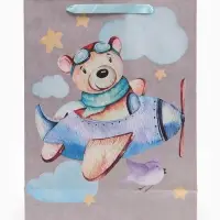 Пакет подарочный крафтовый, упаковка, &laquo;Малышам&raquo;, L 31&times;40&times;11.5 см