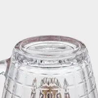 Пивная кружка &laquo;Герб России&raquo;, 500 мл, стекло, прозрачная