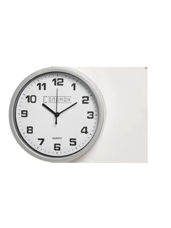 Часы настенные классические &laquo;Соломон&raquo;, бесшумные, плавный ход, d=19 см, циферблат d=17.5 см, белые
