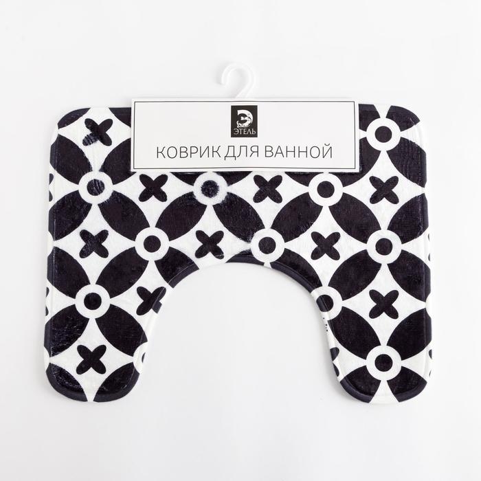 Коврик для ванной Этель Коврик для ванной Этель "Узор", 50х40 см, велюр