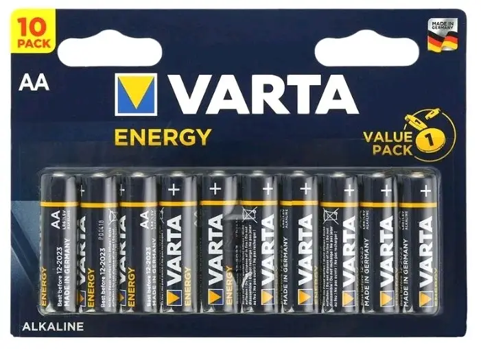 Батарейка Varta ENERGY LR6 AA BL10 Alkaline 1.5V (4106) Батарейка Varta ENERGY LR6 AA BL10 Alkaline 1.5V (4106)