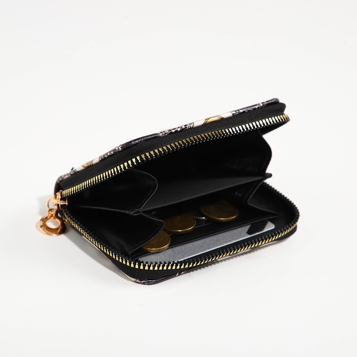 Кошелёк на молнии Кошелёк на молнии "Выбражулька", цвет чёрный