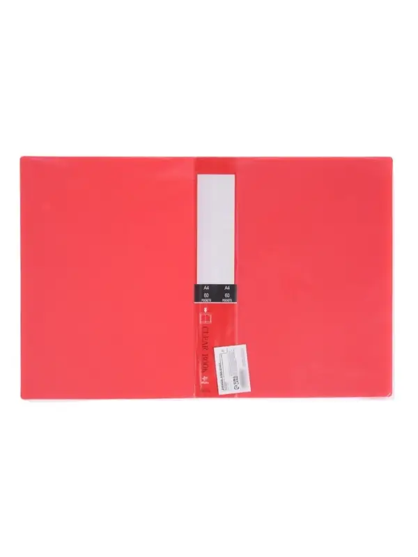 Папка А4, 60 прозрачных файлов, 400 мкм, МИКС