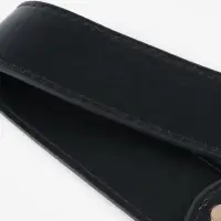 Ручка для сумки, с карабинами, 35&plusmn;1 см &times; 3.5 см, цвет чёрный, золотой