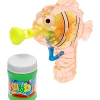 Генератор-пистолет мыльных пузырей Funny toys &laquo;Рыбка-пистолет&raquo; со светом, 50 мл, МИКС