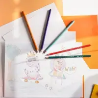Карандаши цветные 18 цветов, детские, шестигранные, BIC Kids Tropicolors, пластиковые, ударопрочный грифель 3.2 мм