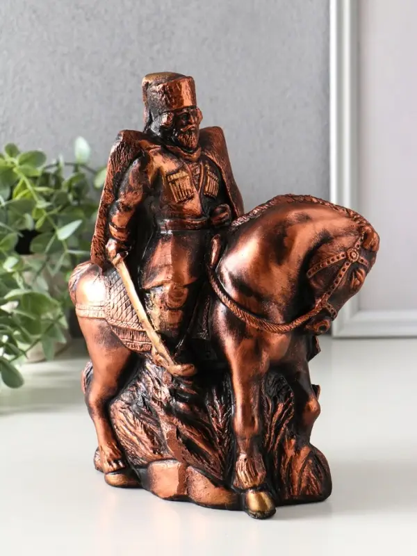 Фигура гипс «Атаман на коне», 25×19×11 см