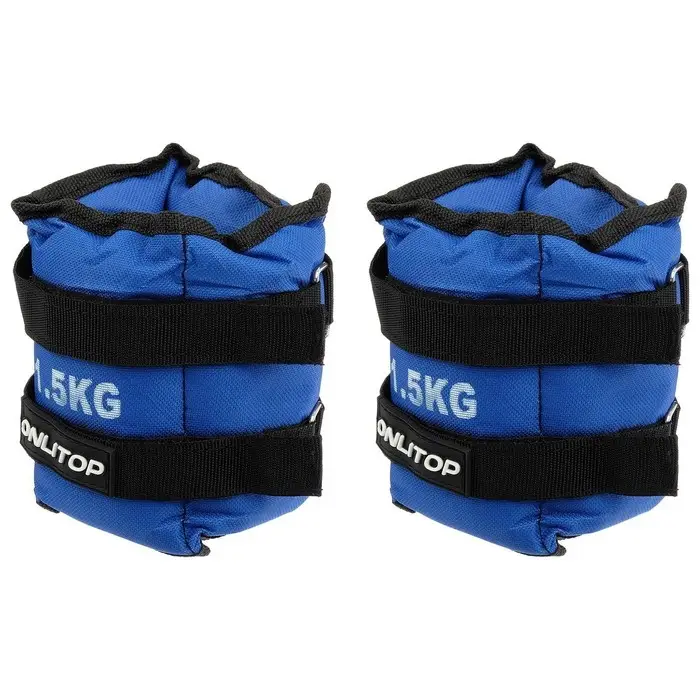 Утяжелители ONLYTOP, 2 шт. &times; 1.5 кг, цвет синий