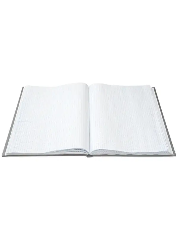 Книга учета А4, 144 листа, клетка, 200&times;290 мм, бумвинил, синий, блок офсетный