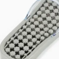 Массажёр для ног, тапочки, пара, 27 см, размер 40-42, серый