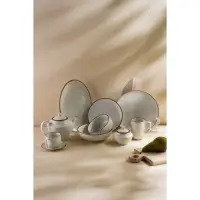 Тарелка SL Home &laquo;Волна в камне&raquo;, d=25.5 см, фарфор, белая