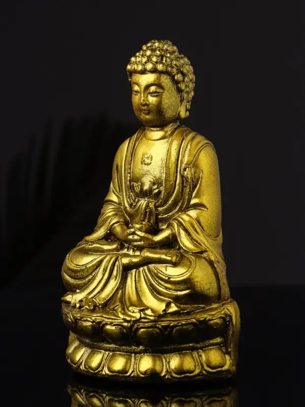 Фигура  Фигура "Будда" 15х9 см, золото