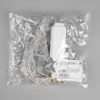 Гирлянда &laquo;Нить&raquo; 5 м, роса с насадками &laquo;Шарики&raquo;, IP20, серебристая нить, 50 LED, 8 режимов, свечение мульти, 220 В