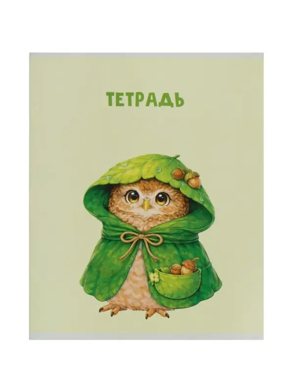 Тетрадь 36 листов в клетку Calligrata &laquo;Совушки&raquo;, блок офсет, 5 В МИКС