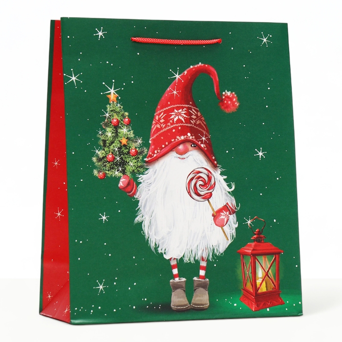Новый год. Пакет подарочный Новый год. Пакет подарочный "Фонарь", 26 х 32 х 12 см.