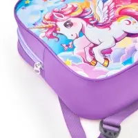 Рюкзак детский 20,5*9*24, отд на молнии, единорог сиреневый