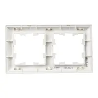 BRITE Рамка 2 поста РУ-2-Бр белый/белый IEK