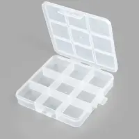 Органайзер для хранения мелочей, 9 ячеек, с подвесом, 10.2&times;10&times;1.8 см, прозрачный