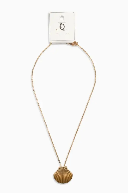 Кулон Кулон "Ракушка" вонголе, цвет золото 50+удл