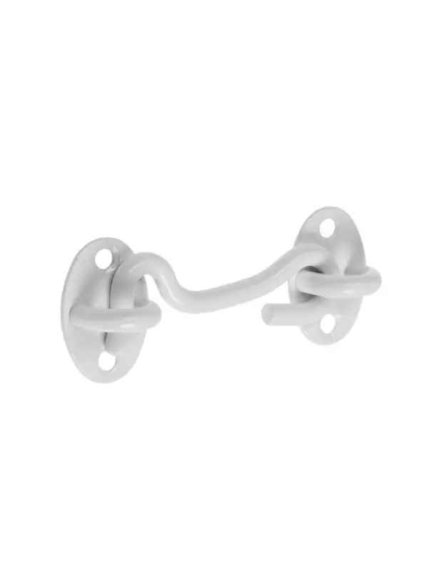 Крючок ветровой LOCKLAND KV001, L=75 мм, нержа, цвет белый, 2 шт