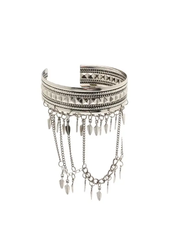 Браслет на предплечье «Перо», цвет серебро