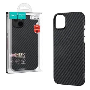 Чехол для iPhone 14 Plus Hoco Carbon Ultra-Thin MagSafe Black