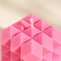 Свеча интерьерная &laquo;Геометрия&raquo;, розовая, 5.5&times;5 см