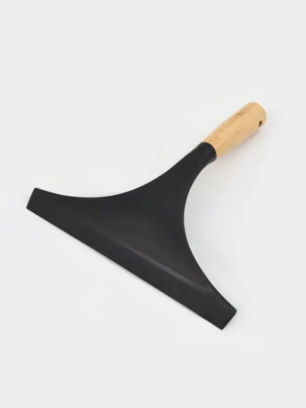 Водосгон Доляна Meli, бамбуковая ручка, 23&times;23 см, чёрный