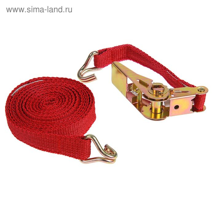 Стяжка груза с механизмом 110 мм, ширина ленты 25 мм, нагрузка 200/400 кг, длина 4 м Стяжка груза с механизмом 110 мм, ширина ленты 25 мм, нагрузка 200/400 кг, длина 4 м