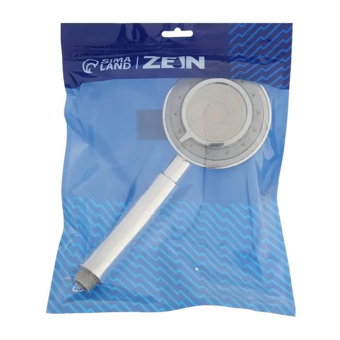 Лейка для душа ZEIN Z3629, 3 режима, d=100 мм, пластик, хром