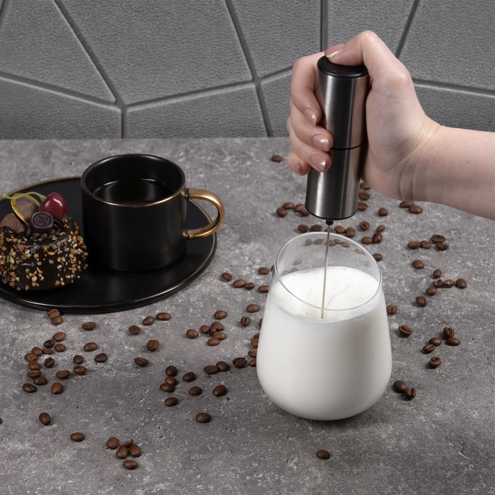 Капучинатор погружной Windigo WMR-02, от батареек (не в комплекте), металл Капучинатор погружной Windigo WMR-02, от батареек (не в комплекте), металл