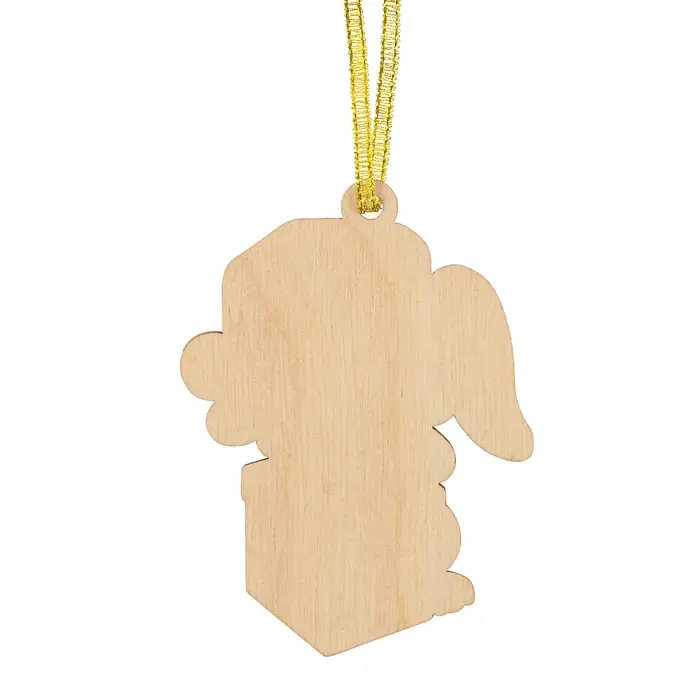 Ёлочная игрушка - подвеска деревянная сборная «Новый год! Зайчик» Ёлочная игрушка - подвеска деревянная сборная «Новый год! Зайчик»