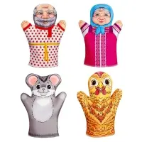 Кукольный театр &laquo;Курочка Ряба&raquo;, 4 куклы-перчатки, сценарий в стихах