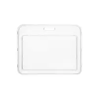 Бейдж горизонтальный, внешний 103×80 мм, внутренний 85×54 мм, пластик прозрачный Бейдж горизонтальный, внешний 103×80 мм, внутренний 85×54 мм, пластик прозрачный